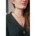 COLLIER CADENAS ETOILE ACIER INOXYDABLE GOLD PETIT PRIX