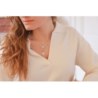 COLLIER MADONE ACIER INOXYDABLE SILVER PETIT PRIX