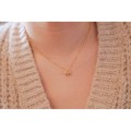 COLLIER ABEILLE STRASS ACIER INOXYDABLE GOLD PETIT PRIX