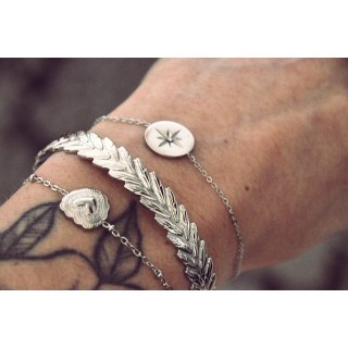 BRACELET COEUR ACIER INOXYDABLE SILVER PETIT PRIX