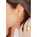 BOUCLES ALLONGEE RONDE ACIER INOXYDABLE SILVER PETIT PRIX