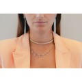 COLLIER RAS DE COU TORSADE ACIER INOXYDABLE SILVER PETIT PRIX