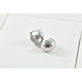 BOUCLES SPHERIQUES ACIER INOXYDABLE SILVER PETIT PRIX