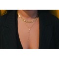 COLLIER MAILLES SERPENT ACIER INOXYDABLE GOLD PETIT PRIX