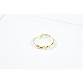 BAGUE ANNEAU FIN VERSEAU ACIER INOXYDABLE GOLD PETIT PRIX