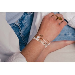 BRACELET CONSTELLATION VERSEAU ACIER INOXYDABLE GOLD PETIT PRIX