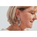 BOUCLES COEUR ETOILE ACIER INOXYDABLE SILVER PETIT PRIX