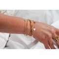 BRACELET ETOILE STRASS ACIER INOXYDABLE GOLD PETIT PRIX