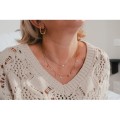 COLLIER MAMAN STRASS ACIER INOXYDABLE GOLD PETIT PRIX