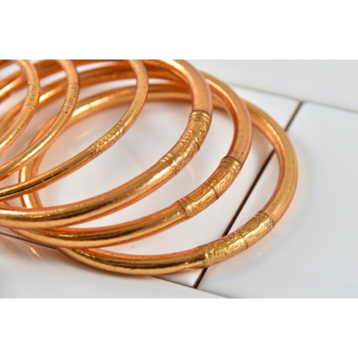 JONC BOUDDHISTE TIBETAINS KUMLAI ROSE GOLD PAS CHER