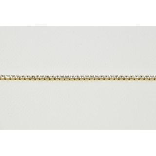 BRACELET SERTI DE STRASS ACIER INOXYDABLE GOLD PETIT PRIX