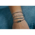 BRACELET MAILLE TORSADEE ACIER INOXYDABLE SILVER PETIT PRIX