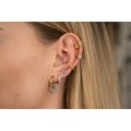 BAGUE D'OREILLE BOUCLE EPAISSE ACIER INOXYDABLE GOLD PETIT PRIX