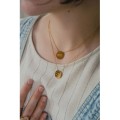 COLLIER MAMAN EN OR ACIER INOXYDABLE GOLD PETIT PRIX