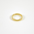 BAGUE ANNEAU TRESSE ACIER INOXYDABLE GOLD PETIT PRIX