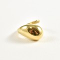 BAGUE ELASTIQUE COEUR ET ETOILE ACIER INOXYDABLE GOLD PETIT PRIX