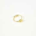 BAGUE ELASTIQUE COEUR ET ETOILE ACIER INOXYDABLE GOLD PETIT PRIX