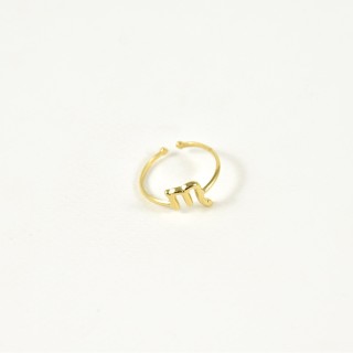 BAGUE ANNEAU FIN SCORPION ACIER INOXYDABLE GOLD PETIT PRIX