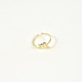 BAGUE ANNEAU FIN SCORPION ACIER INOXYDABLE GOLD PETIT PRIX