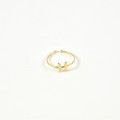 BAGUE ANNEAU FIN POISSON ACIER INOXYDABLE GOLD PETIT PRIX