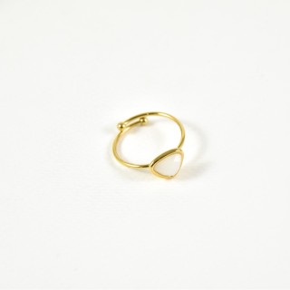 BAGUE ELASTIQUE COEUR ET ETOILE ACIER INOXYDABLE GOLD PETIT PRIX