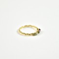 BAGUE ELASTIQUE COEUR ET ETOILE ACIER INOXYDABLE GOLD PETIT PRIX