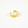 BAGUE ELASTIQUE COEUR ET ETOILE ACIER INOXYDABLE GOLD PETIT PRIX