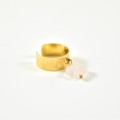 BAGUE ELASTIQUE COEUR ET ETOILE ACIER INOXYDABLE GOLD PETIT PRIX