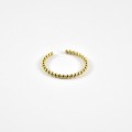 BAGUE ANNEAU PERLES ACIER INOXYDABLE GOLD PETIT PRIX