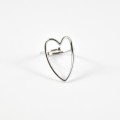 BAGUE ANNEAU FIN BIG LOVE ACIER INOXYDABLE SILVER PETIT PRIX