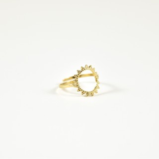 BAGUE FINE SOLEIL ACIER INOXYDABLE GOLD PETIT PRIX