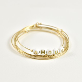 SEMAINIER AMOUR ACIER INOXYDABLE GOLD PETIT PRIX