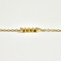 BRACELET POISSON STRASS ACIER INOXYDABLE GOLD PETIT PRIX