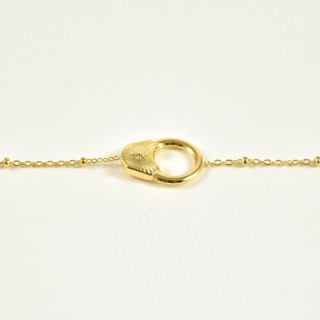 BRACELET CADENAS ETOILE ACIER INOXYDABLE GOLD PETIT PRIX