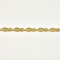 BRACELET MAILLONS RONDS ET OVALES ACIER INOXYDABLE GOLD PETIT PRIX