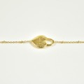 BRACELET COEUR AMOUR ACIER INOXYDABLE GOLD PETIT PRIX