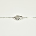 BRACELET COEUR AMOUR ACIER INOXYDABLE SILVER PETIT PRIX