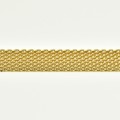 BRACELET LARGE MAILLE GRAINS DE RIZ ACIER INOXYDABLE GOLD PETIT PRIX