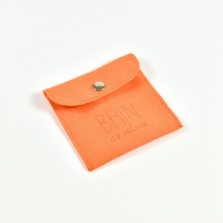 POCHETTE CADEAU TISSU ORANGE PAS CHERE