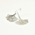 BOUCLES FEUILLES CISELEES ACIER INOXYDABLE SILVER PETIT PRIX