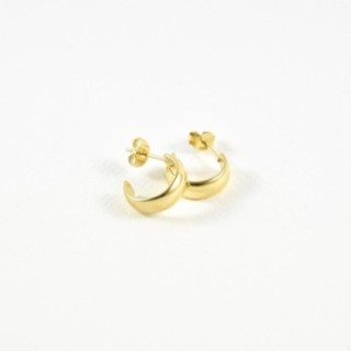 BOUCLES CREOLES OUVERTES ACIER INOXYDABLE GOLD PETIT PRIX