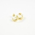 BOUCLES CREOLES OUVERTES ACIER INOXYDABLE GOLD PETIT PRIX