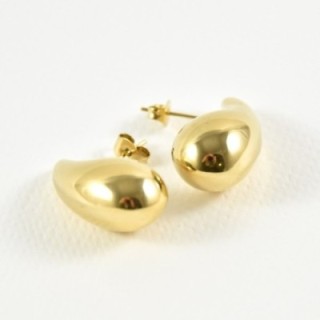 BOUCLES GOUTTES ACIER INOXYDABLE GOLD PETIT PRIX