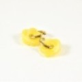 BOUCLES CREOLES FLEURS JAUNES ACIER INOXYDABLE GOLD PETIT PRIX