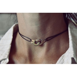 COLLIER CORDON MENOTTES ACIER INOXYDABLE SILVER PETIT PRIX