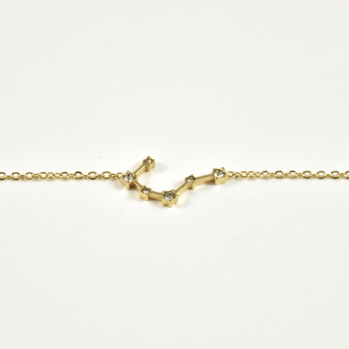 BRACELET CONSTELLATION TAUREAU ACIER INOXYDABLE GOLD PETIT PRIX