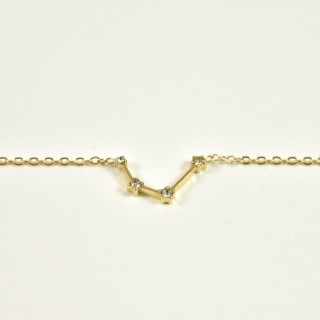 BRACELET CONSTELLATION VERSEAU ACIER INOXYDABLE GOLD PETIT PRIX