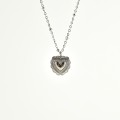 COLLIER COEUR ACIER INOXYDABLE PETIT PRIX