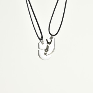 COLLIER CORDON MENOTTES ACIER INOXYDABLE SILVER PETIT PRIX