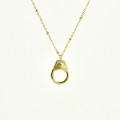 COLLIER CADENAS ETOILE ACIER INOXYDABLE GOLD PETIT PRIX